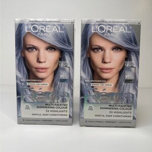 2 L'Oreal Paris Féria Multi-Faceted Shimmering Hair Color P1 Sapphire Smoke